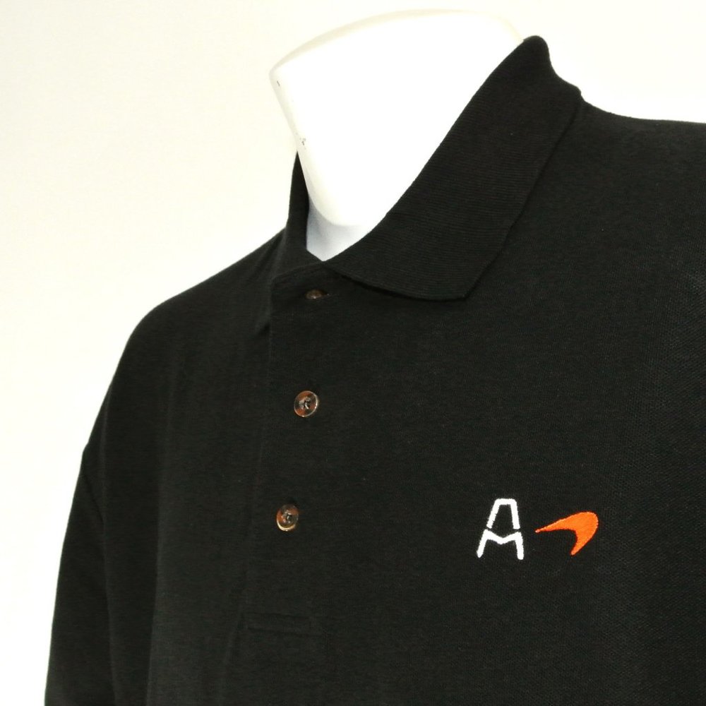 ARROW McLAREN Indycar Racing Team Shirt Black Polo NEW Size XL